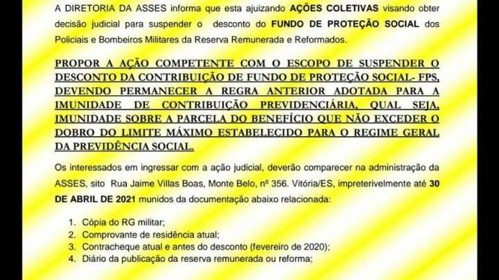 FUNDO DE PROTEÇAO SOCIAL – FPS