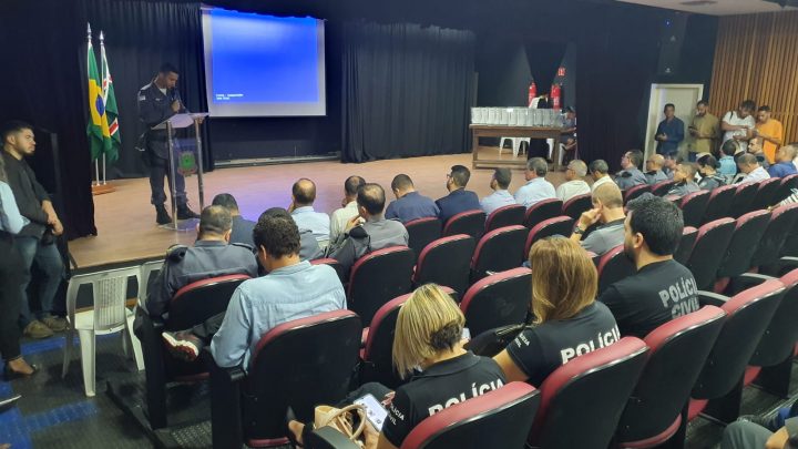 Presidente da ASSES, Cap Amorim e Diretoria participam da solenidade na 11ª Cia Ind em Viana.