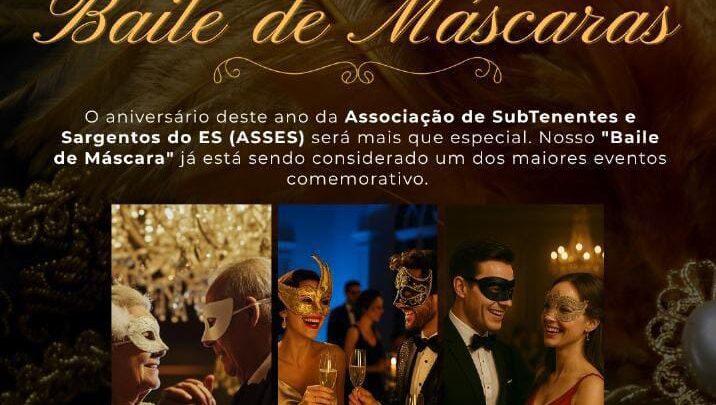 ÚLTIMA CHANCE! Retire seu ingresso do “Baile de Máscara” da ASSES até 19/11! 