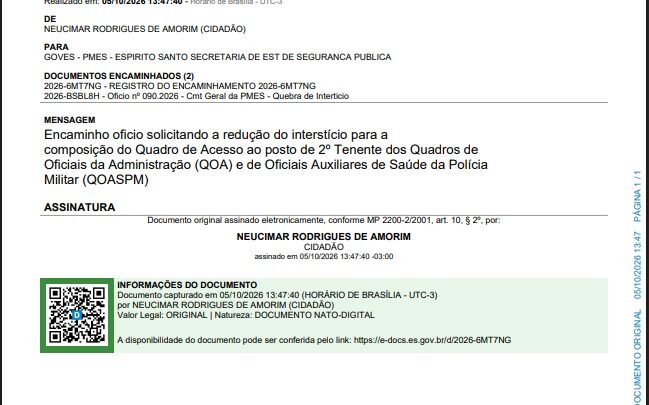 Interstício: Uma nova conquista da ASSES com mais benefícios para os militares  